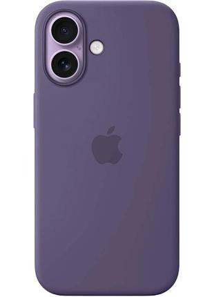 Силіконовий чохол original silicone case magsafe для iphone 17 протиударний пилозахищений purple fog