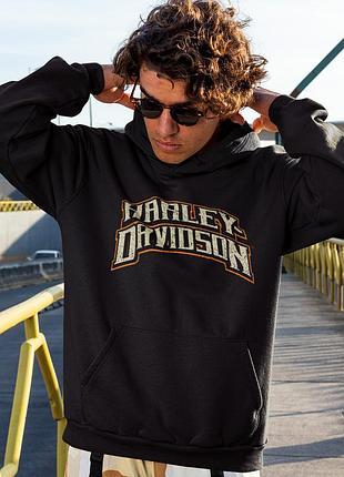 Худі loys унісекс harley davidson (eagle and scull) чорний xs