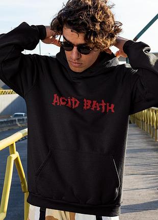 Худі loys унісекс acid bath (alligator) чорний art.001 l