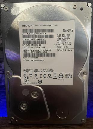 Жорсткий диск hdd hitachi 1.5tb 3.5″ sata iii 7200 об/хв 64mb б/в для комп’ютера