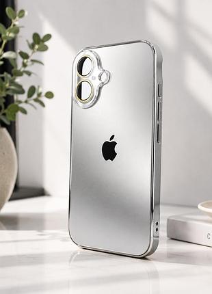 Чехол ag-pc glass противоударный пылезащищенный для iphone 17 с magsafe серебристый