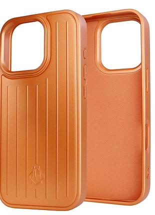 Противоударный чехол rimova case tpu для iphone 16 pro с magsafe защита камеры оранжевый