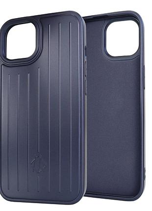 Протиударний чохол rimova case для iphone 12 12 pro з magsafe захист камери синій