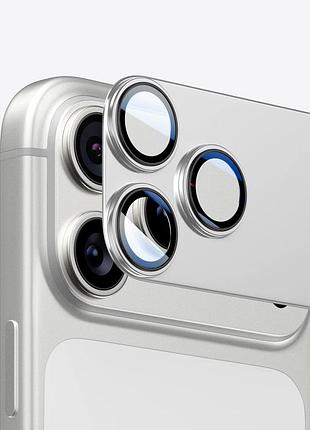 Накладка matte metal protector противоударная для iphone 17 pro max с magsafe защита камеры серебристая