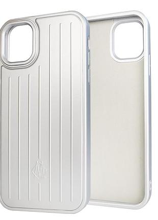 Противоударный чехол rimova case tpu для iphone 12 12 pro с magsafe защита камеры серебристый