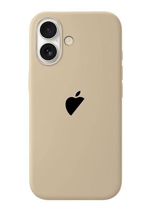 Чехол силиконовый silicone case full для iphone 17 защита камеры с микрофиброй внутри desert