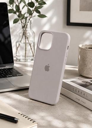Чехол силиконовый silicone case full для iphone 13 защита камеры с микрофиброй внутри шоколадный