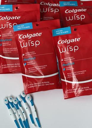 Colgate wisp max fresh дорожні мініщітки для чищення зубів