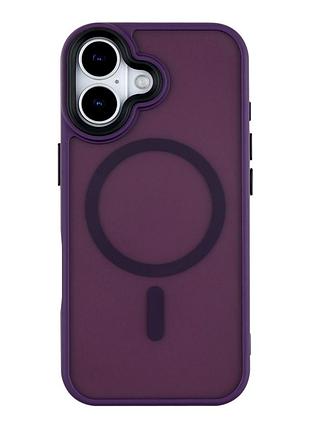 Чохол tpu pc матове покриття shadowmat magsafe для apple iphone17 dark purple