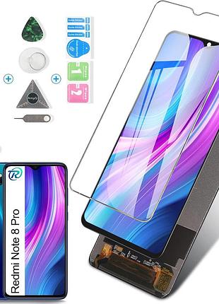 Комплект дисплей xiaomi redmi note 8 pro з тачскріном і рамкою та інструментами заміна екрану arssly screen replacement