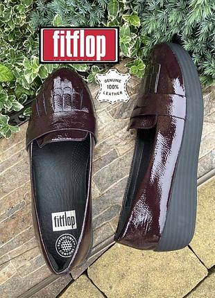 Fitflop оригінальні зручні шкіряні жіночі лофери мокасини сліпони натуральна шкіра оригінал