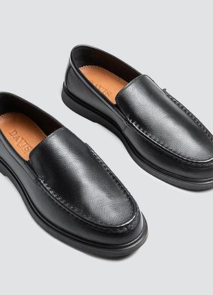 Лофери шкіряні чоловічі davis black 41