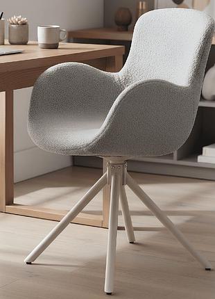 Стілець/крісло поворотне на 180 з автоповерненням miya perfect home сірий davis quelle 83 (pfh-092104)