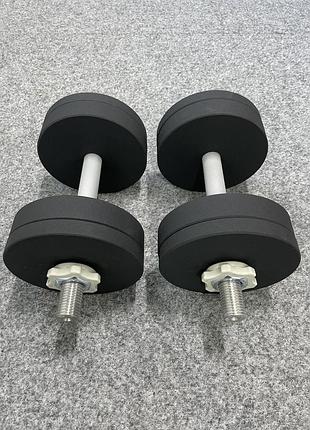 Гантели наборные 2x18 кг стальные с порошковой покраской
