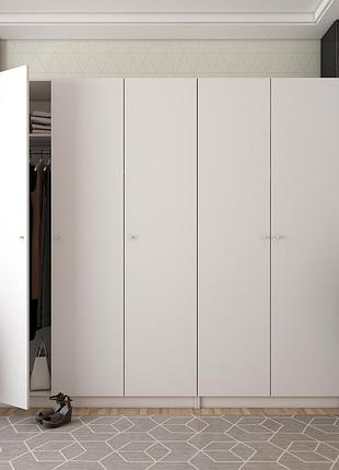 Комплект шкафов для одежды doros промо (2 шт.) 225х48х204 см белый (drs-011211)