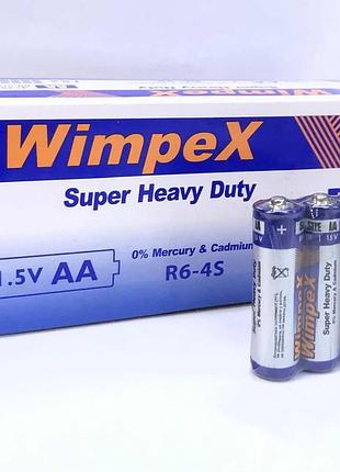 Батарейка сольова wimpex r6/aa 4pcs shring (1200)