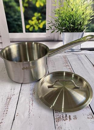 Ковш horeca с крышкой- нерж. сталь 3,7л bn-614 (20)