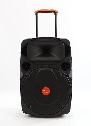 Портативна bluetooth-колонка з пультом дк і бездротовими мікрофонами 100 вт su-kam su615/10265 (1)