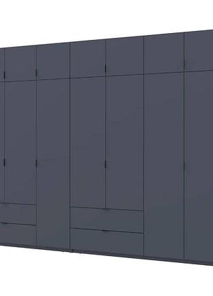 Шафа для одягу doros лукас графіт 3+4 дсп 280х50х240 drs-011696 (42005121)