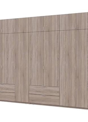 Шкаф для одежды doros лукас дуб сонома 3+4 дсп 315х50х240 drs-011709 (42005135)