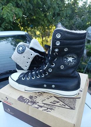 Кожаные кеды converse 38p