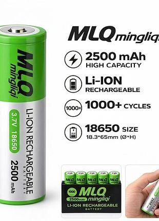 Аккумуляторы mlq-2500/18650/3.7v-4.2/2500mah (384 шт/ящ)