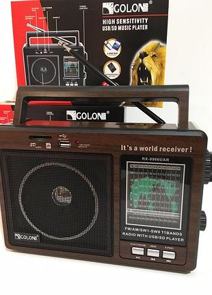 Радіоприймач golon-rx 9966 /usb+sd (16 шт)