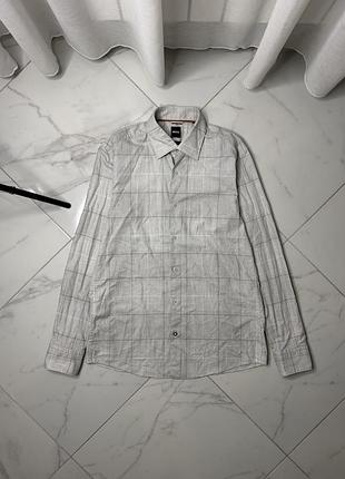 Стильна брендова сорочка boss (hugo boss) casual fit stretch