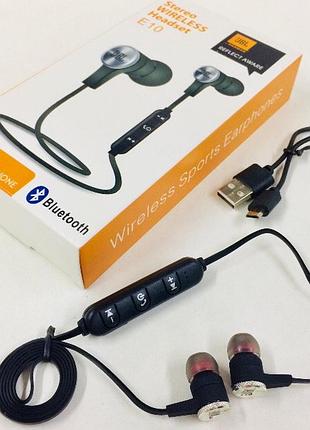 Навушники вакуумні з мікрофоном bluetooth jbl t-e10bt (400)