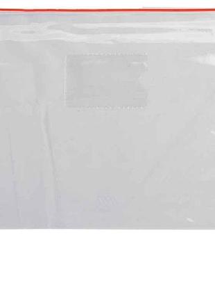 Папка-конверт а4, пласт. блискавка, червоний bm.3946-05 тм buromax