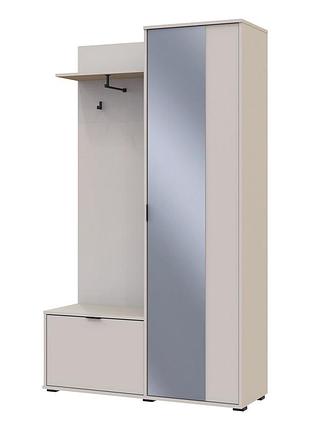 Прихожая doros дора кашемир 1 дсп/1 зеркало 113.5х40х192 drs-011780 (44900364)