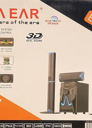 Акустическая система era ear e-v3h/ 9731 музыкальный центр со встроенным bluetooth, сабвуфер