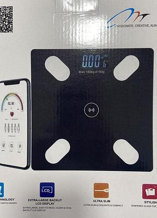 Весы напольные умные фитнес весы wl 1287 bluetooth до 180 кг смарт весы с приложением (20)
