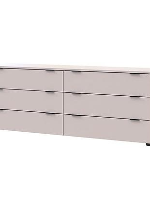 Комод doros рон 9 кашемір 6 скриньок 160х38х62 drs-011779 (41516174)