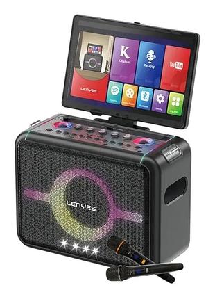 Акустическая система караоке колонка 300w lenyes s892 tws с rgb-подсветкой и сенсорным (1)
