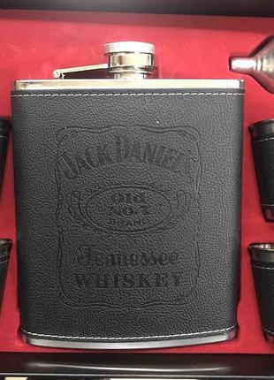 Набір фляга з рюмками великий flg 601 jack daniels