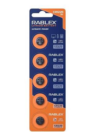 Rablex cr1220 3v blister card/5 pcs/100/2000