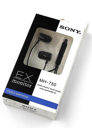 Навушники вакуумні з мікрофоном sony mmh-750bt (400 шт./яский)