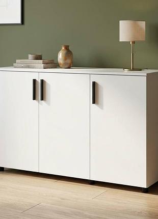 Комод doros торн білий 3 дсп 135х51.6х80 (drs-012098)