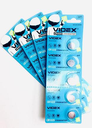 Батарейка літієва videx cr1225 5 pcs blister card