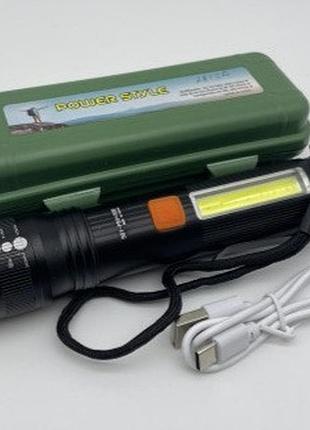 Ліхтарик police bl-501 xpe,zoom, зу usb (240)