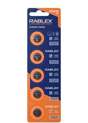 Rablex cr1225 3v blister card/5 pcs/100/2000