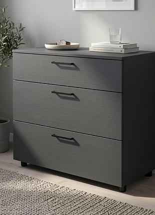 Комод doros торн антрацит 3ш 90х51.6х80 (drs-012092)