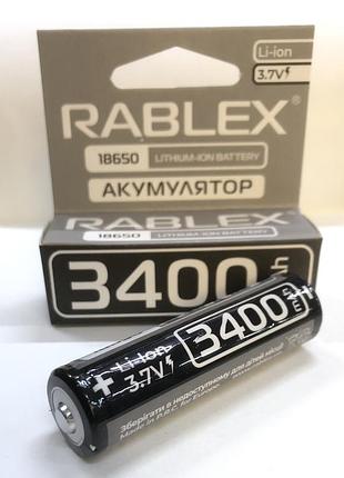 Аккумуляторы rablex rb-3400/ 18650/3.7v/3400mah (400 шт/ящ)