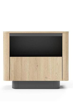 Тумба прикроватная perfect home торро / torro 1s/63 с 1 ящиком дуб кремона/черный (pfh-091419)