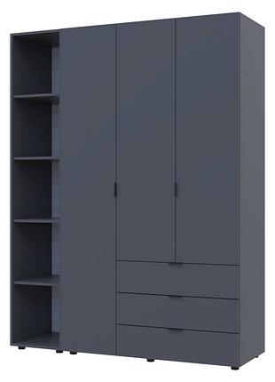 Комплект шаф для одягу doros гелар (2 шт.) 154,4х49,5х203,4 см графіт (drs-011147)