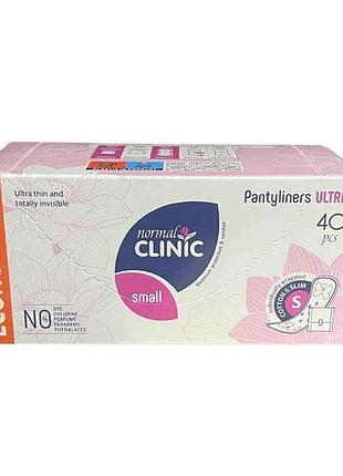 Ежедневные прокладки ultra cotton slim в инд/уп. 40шт (150мм) тм normal clinique