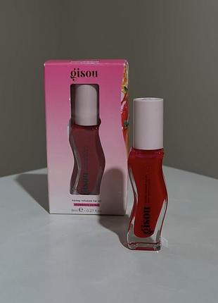 Олійка для губ gisou honey infused lip oil strawberry sorbet