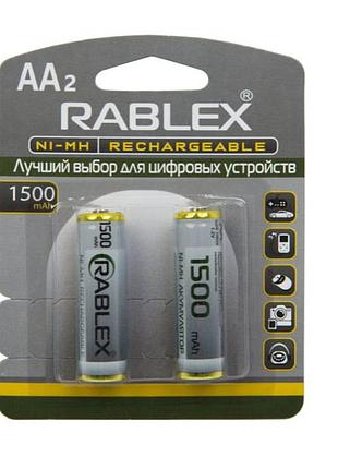 Аккумуляторы rablex hr6 rb-1500 ( 1.2v / 1500mah / ni-mh / aa / блистер / 2шт )