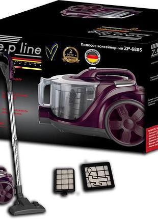 Потужний пилосос zepline zp-6805 4л, 4000 вт, контейнерний пилосос без мішка (1)